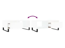 Mesa De Centro|vidaxl Mesa de centro 90x50x36,5 cm derivados de madeira Branco