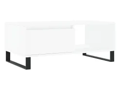 Mesa De Centro|vidaxl Mesa de centro 90x50x36,5 cm derivados de madeira Branco