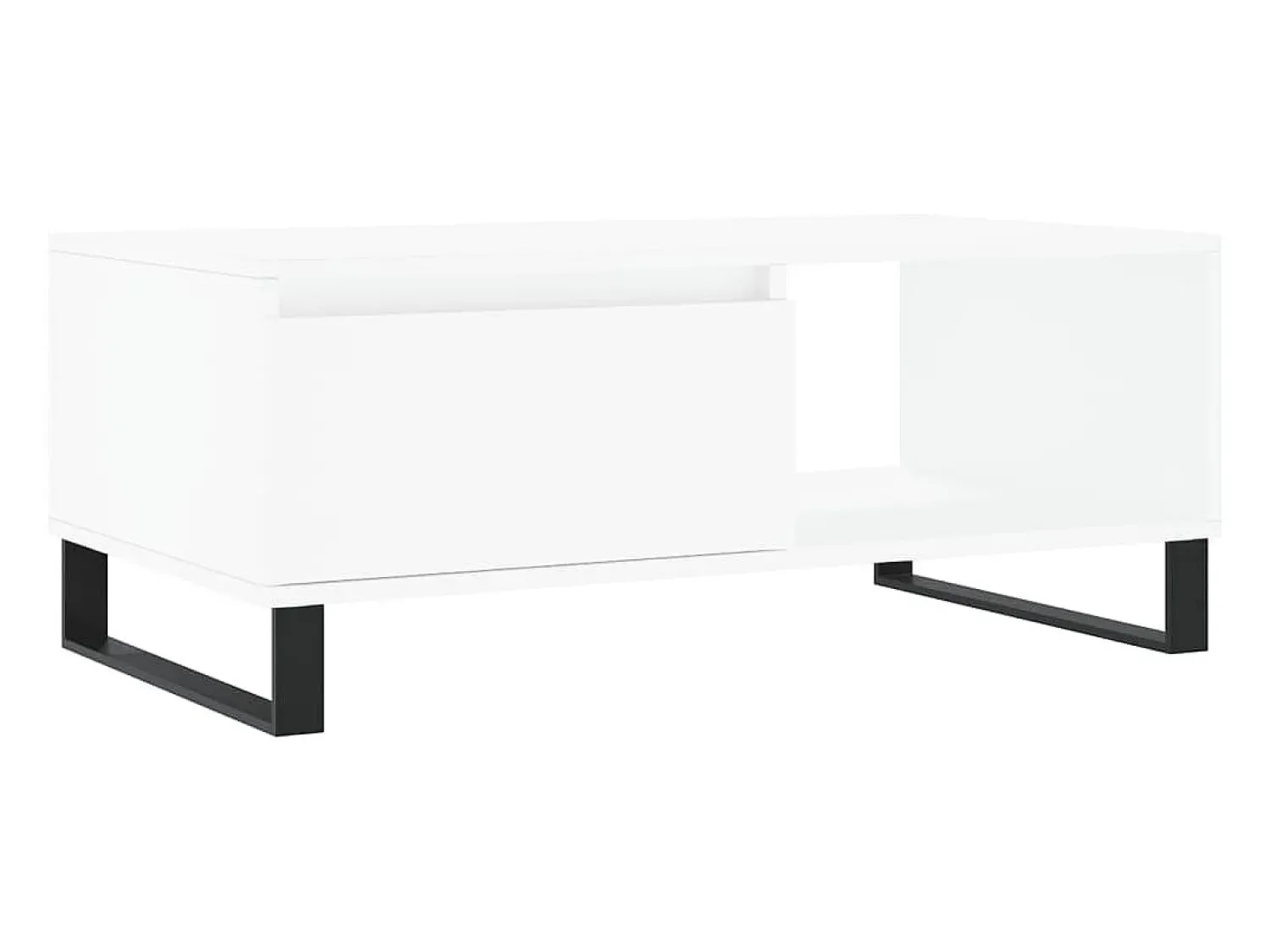 Mesa De Centro|vidaxl Mesa de centro 90x50x36,5 cm derivados de madeira Branco