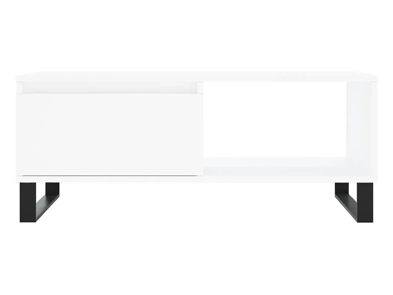 Mesa De Centro|vidaxl Mesa de centro 90x50x36,5 cm derivados de madeira Branco