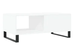Mesa De Centro|vidaxl Mesa de centro 90x50x36,5 cm derivados de madeira Branco