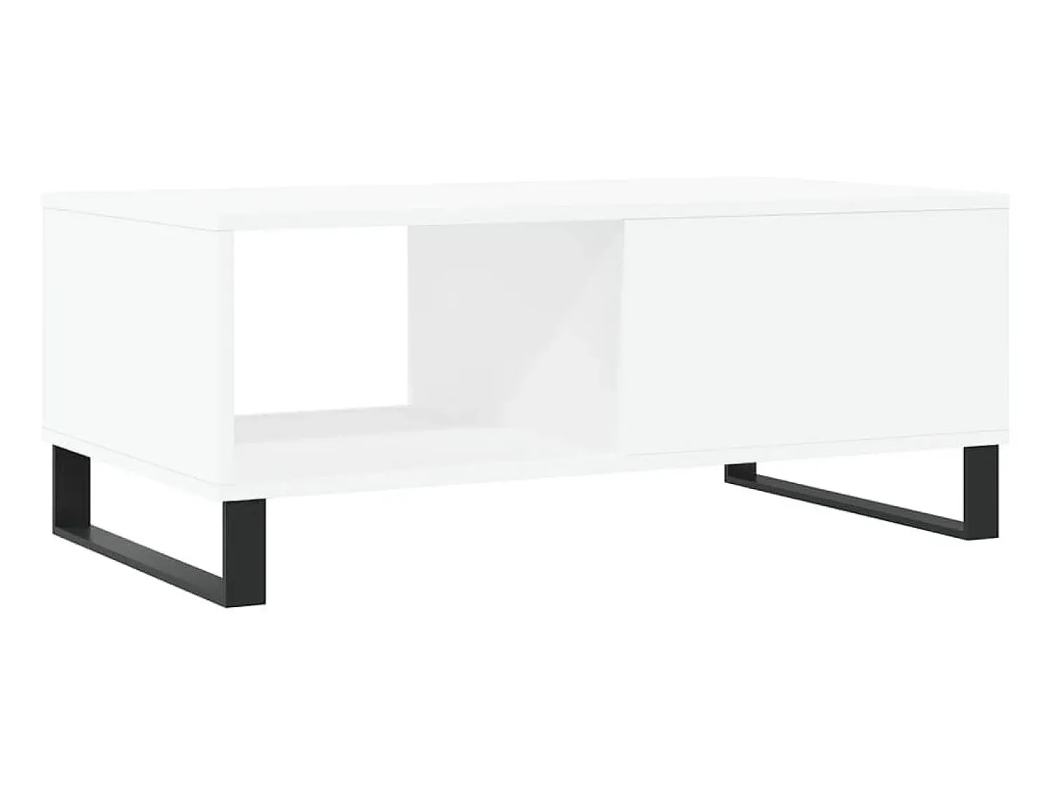 Mesa De Centro|vidaxl Mesa de centro 90x50x36,5 cm derivados de madeira Branco