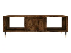 vidaxl Mesa de centro 104x60x35 cm derivados madeira carvalho fumado^ Mesa De Centro