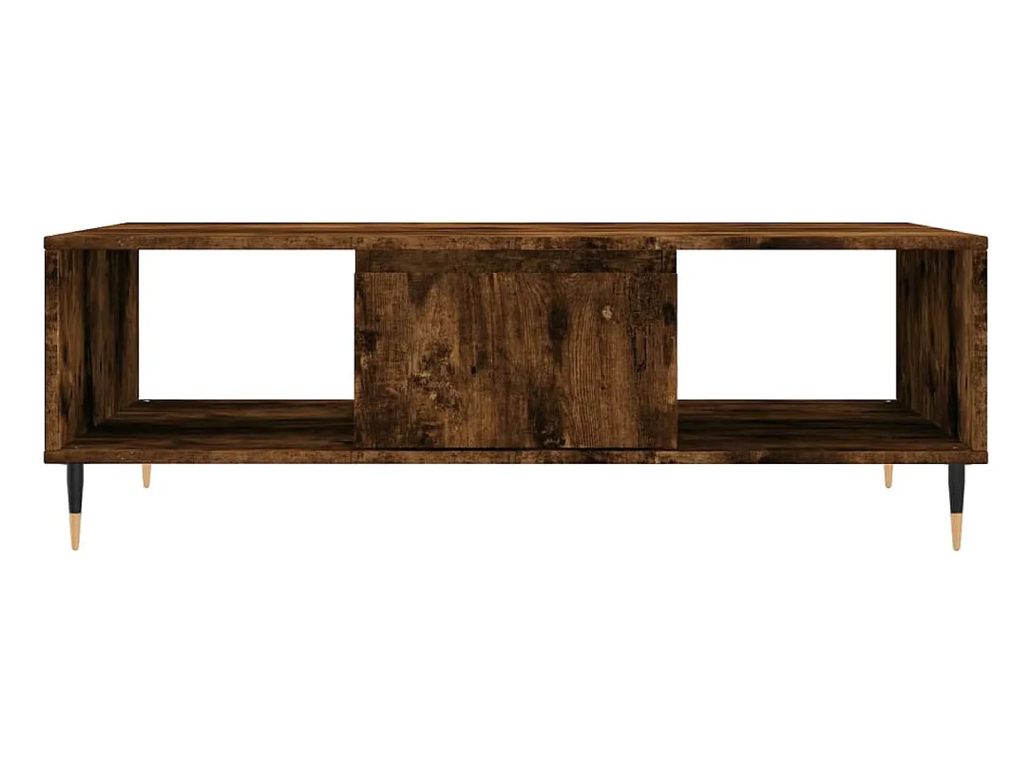 vidaxl Mesa de centro 104x60x35 cm derivados madeira carvalho fumado^ Mesa De Centro