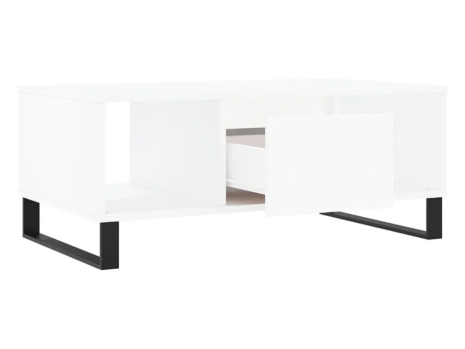 Mesa De Centro|vidaxl Mesa de centro 90x50x36,5 cm derivados de madeira Branco