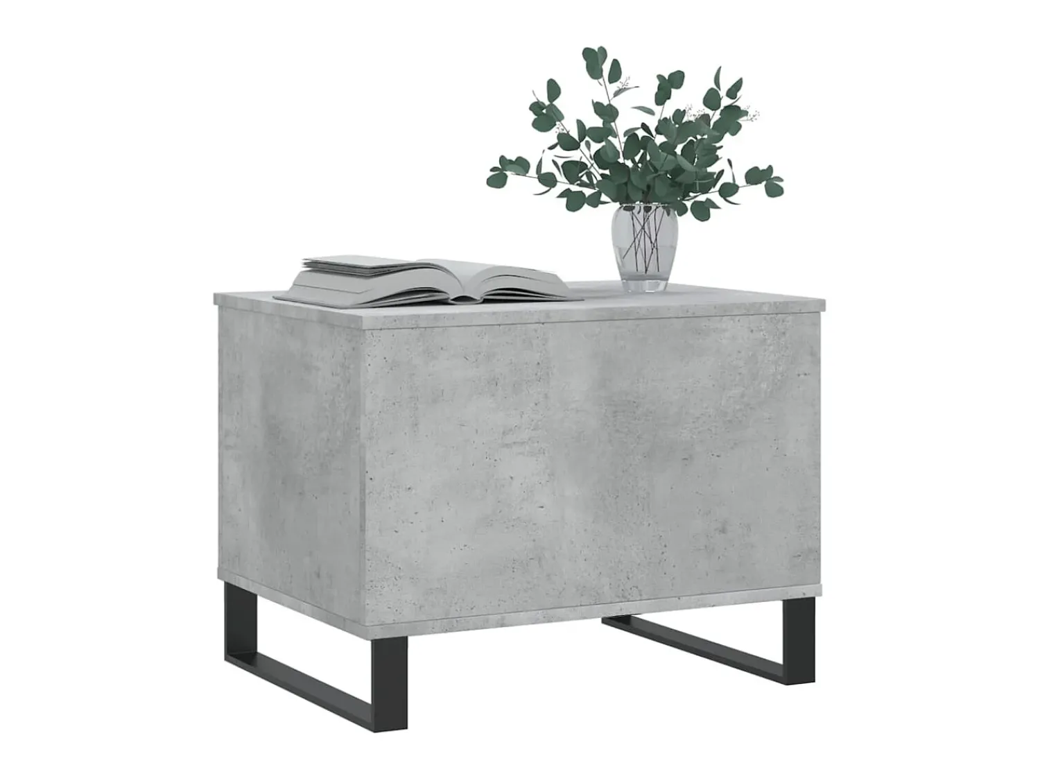 Mesa De Centro* Mesa de centro 60x44,5x45 cm derivados madeira cimento PT960396 Cinzento