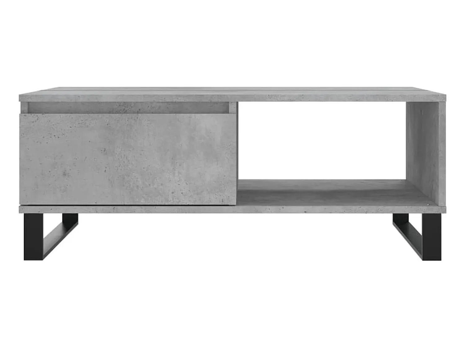 New Mesa de centro 90x60x35 cm derivados madeira cimento PT409921 Cinzento