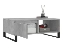 New Mesa de centro 90x60x35 cm derivados madeira cimento PT409921 Cinzento