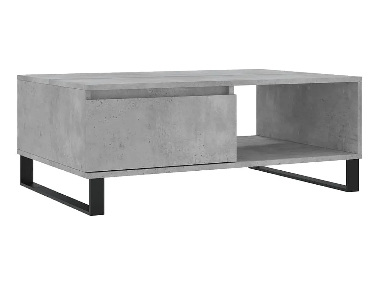 New Mesa de centro 90x60x35 cm derivados madeira cimento PT409921 Cinzento