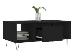 Mesa De Centro| Mesa de centro 90x50x36,5 cm derivados de madeira PT690531 Preto