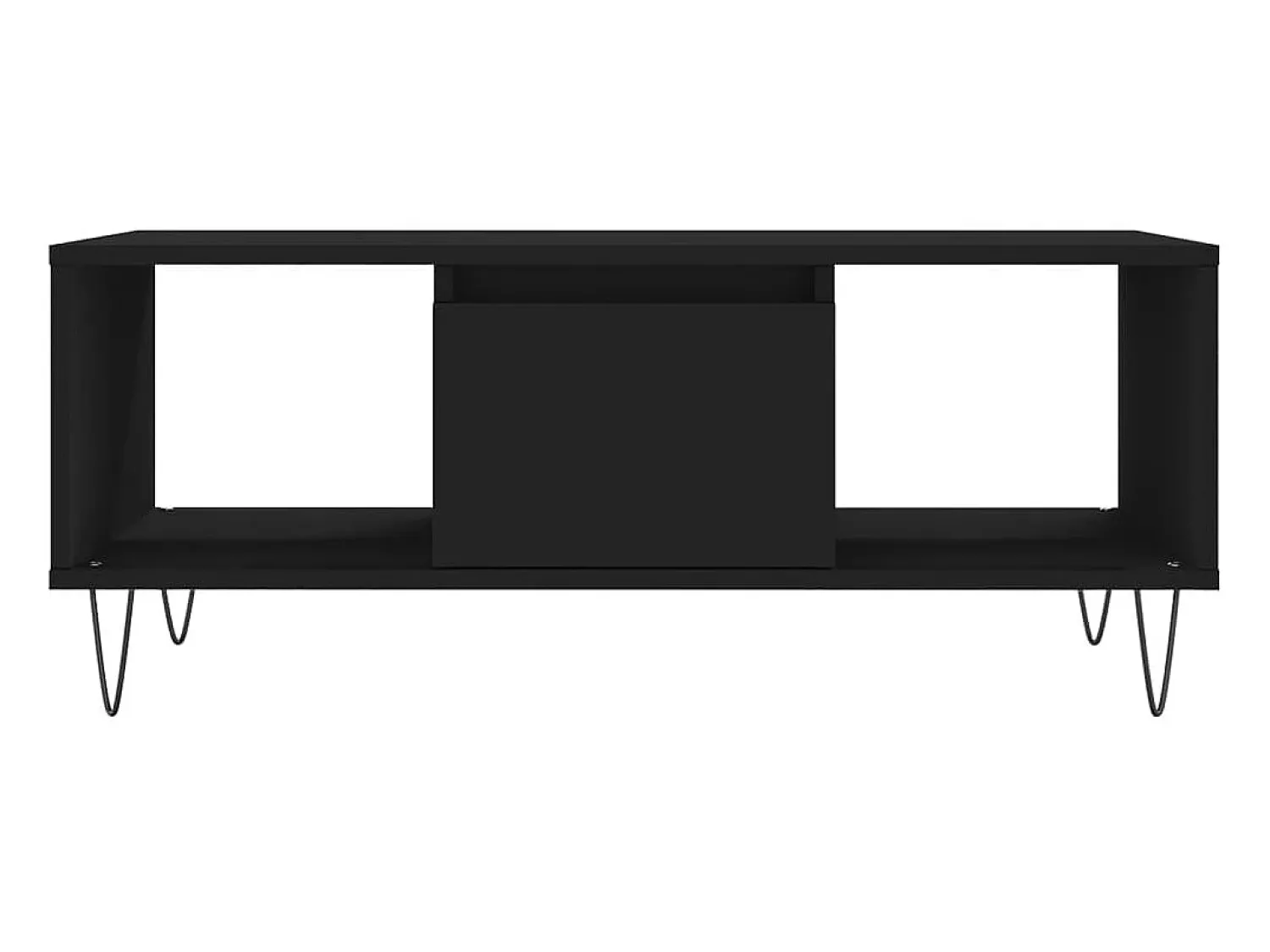 Mesa De Centro| Mesa de centro 90x50x36,5 cm derivados de madeira PT690531 Preto
