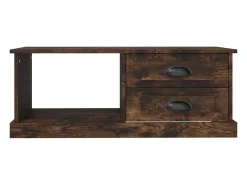 Mesa De Centro|vidaxl Mesa de centro 90x50x35 cm derivados madeira carvalho fumado Castanho
