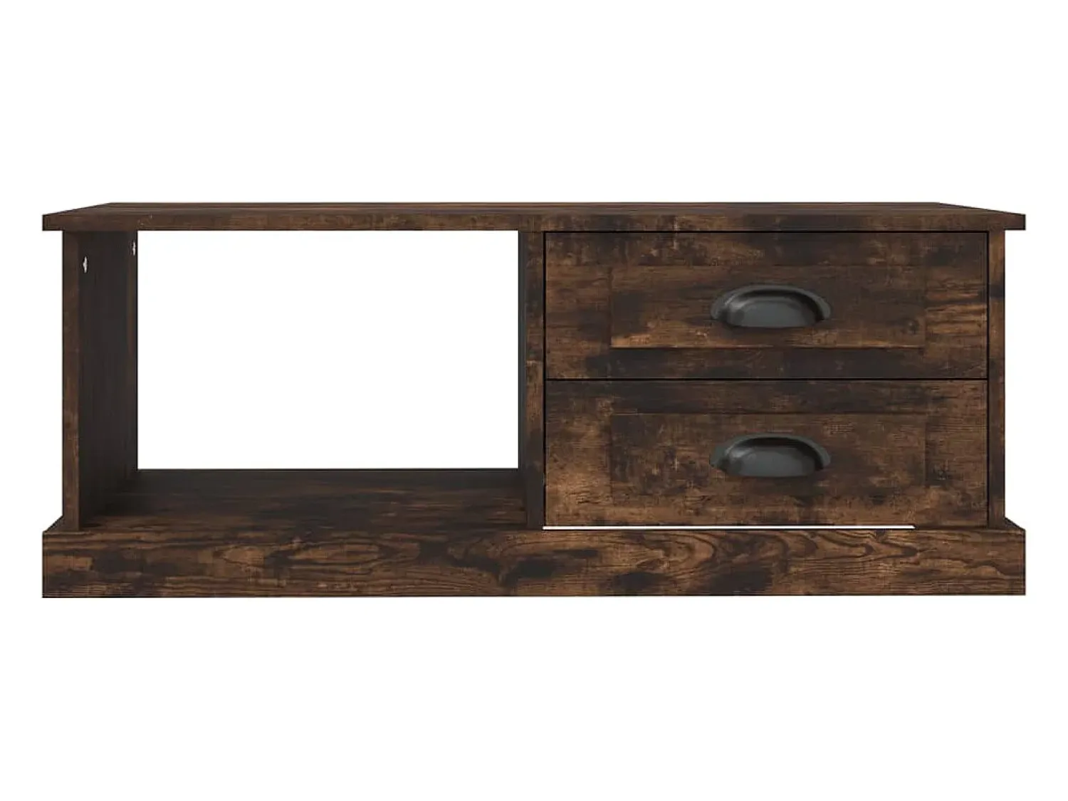 Mesa De Centro|vidaxl Mesa de centro 90x50x35 cm derivados madeira carvalho fumado Castanho