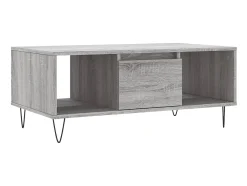 Mesa De Centro| Mesa de centro 90x50x36,5 cm derivados madeira sonoma PT242162 Cinzento