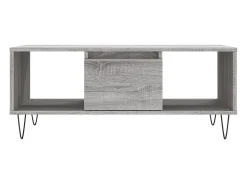 Mesa De Centro| Mesa de centro 90x50x36,5 cm derivados madeira sonoma PT242162 Cinzento