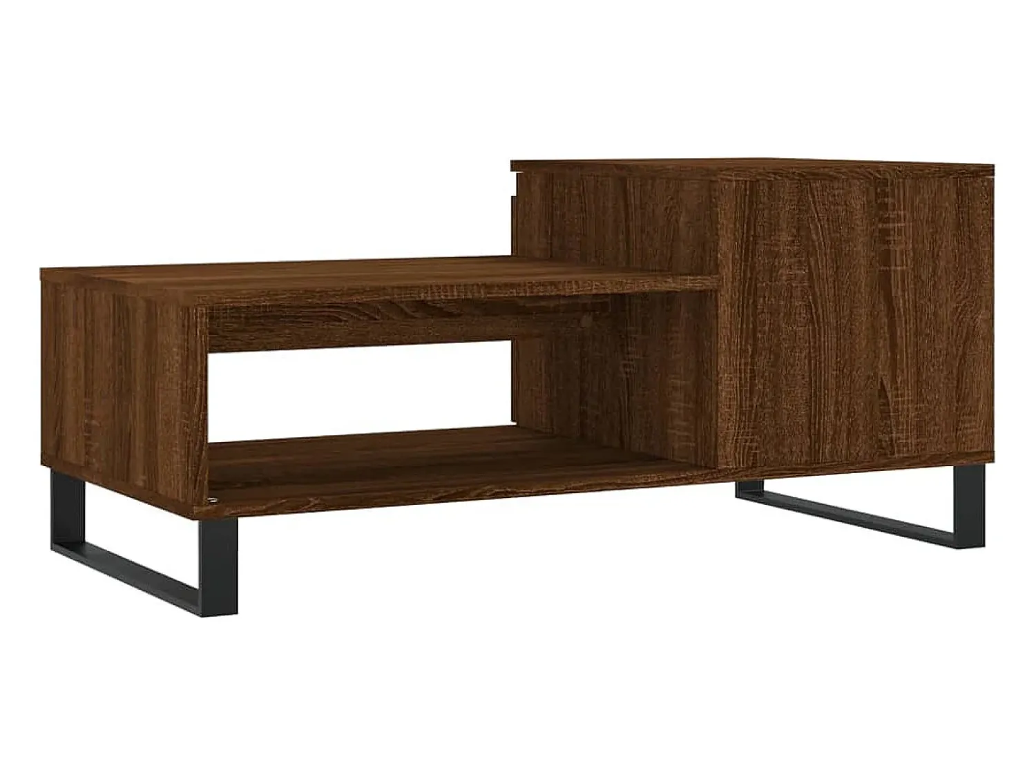 vidaxl Mesa de centro 100x50x45 cm derivados madeira carvalho castanho^ Mesa De Centro