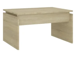 Mesa De Centro* Mesa de centro 68x50x38 cm derivados de madeira carvalho sonoma PT690511 Castanho
