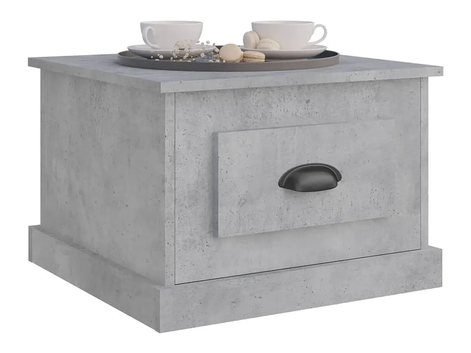 Mesa De Centro|vidaxl Mesa de centro 50x50x35 cm derivados de madeira sonoma Cinzento