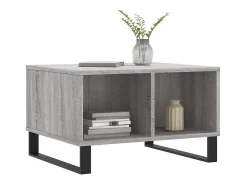 Mesa De Centro| Mesa de centro 60x50x36,5 cm derivados de madeira cinza sonoma PT169345 Cinzento