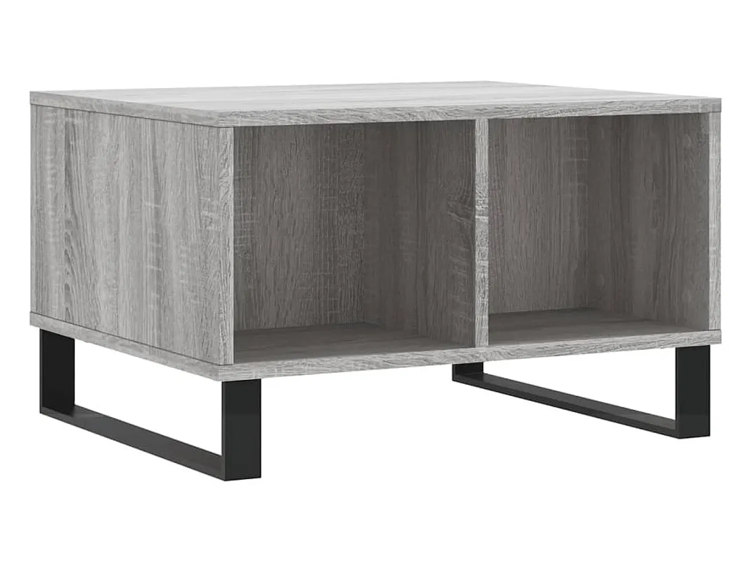 Mesa De Centro| Mesa de centro 60x50x36,5 cm derivados de madeira cinza sonoma PT169345 Cinzento