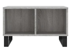 Mesa De Centro| Mesa de centro 60x50x36,5 cm derivados de madeira cinza sonoma PT169345 Cinzento
