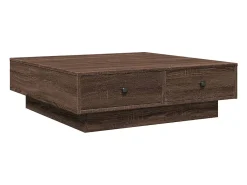 New vidaxl Mesa de centro 90x90x28 cm derivados madeira carvalho castanho Natural claro
