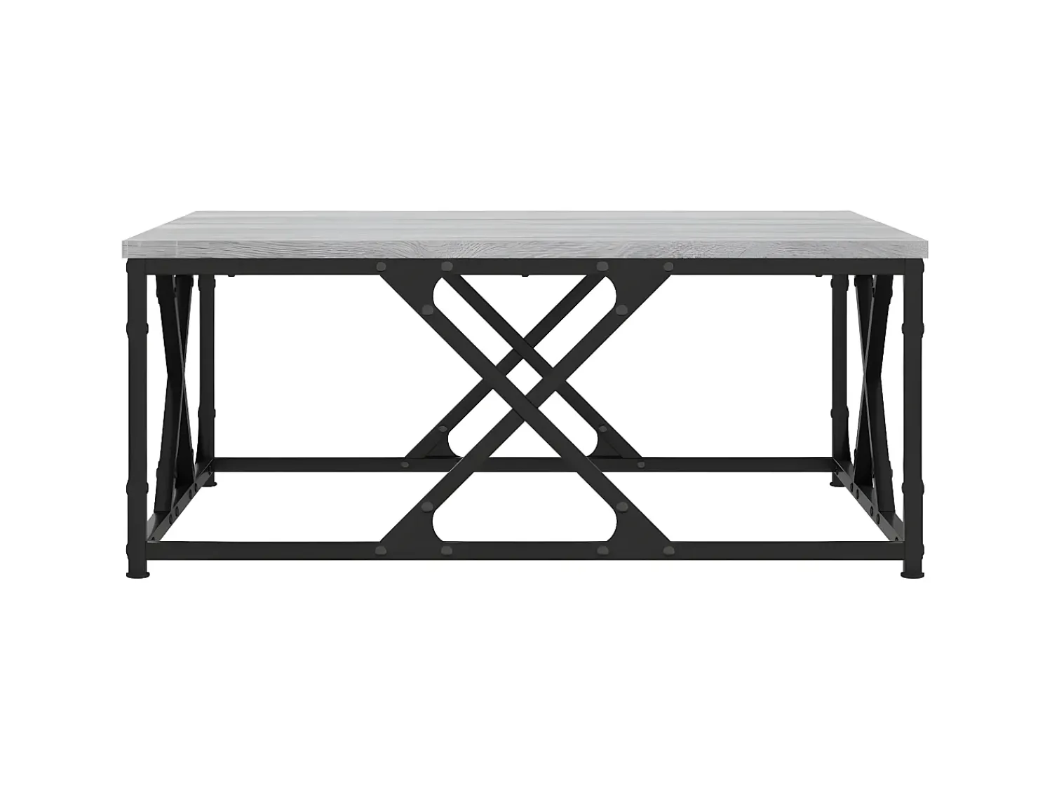 Mesa De Centro| Mesa de centro 70x70x30 cm derivados de madeira sonoma PT224141 Cinzento