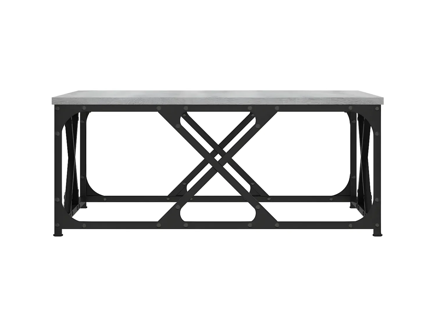 Mesa De Centro| Mesa de centro 70x70x30 cm derivados de madeira sonoma PT224141 Cinzento