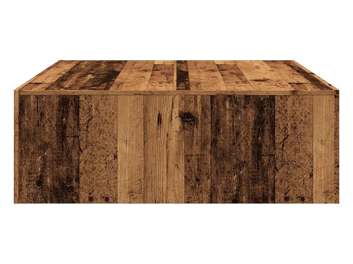 Mesa De Centro|vidaxl Mesa de centro 100x100x35 cm deriv. de madeira madeira velha Castanho