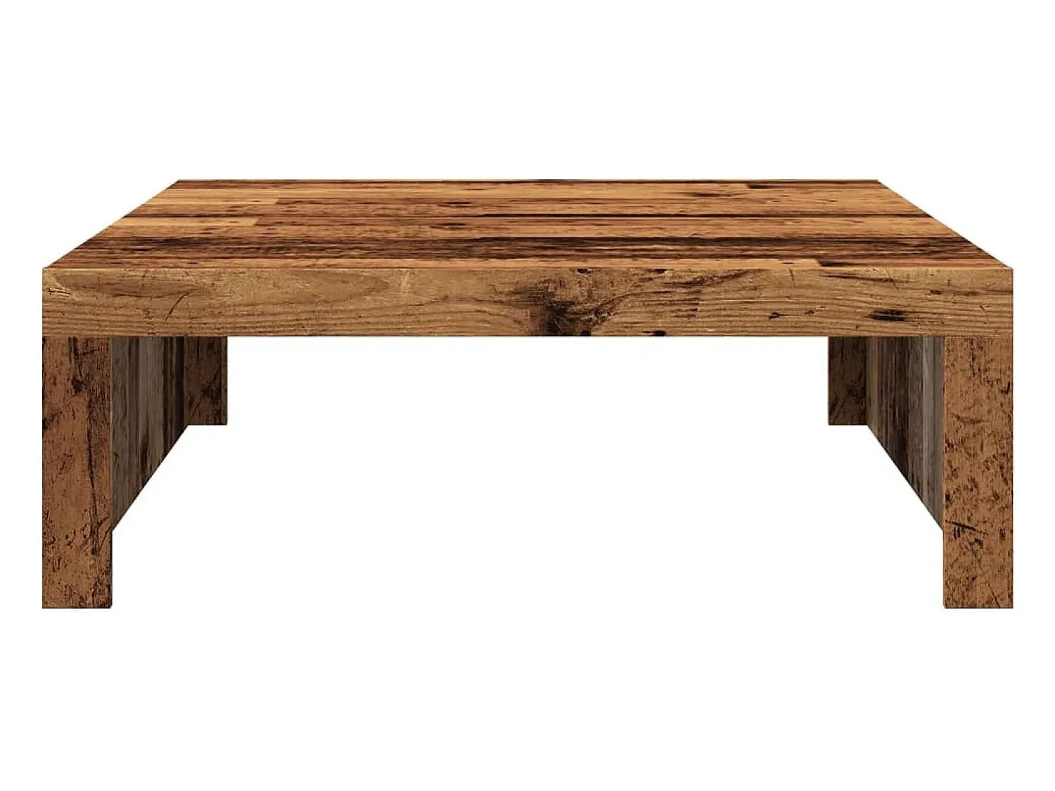 Mesa De Centro|vidaxl Mesa de centro 100x100x35 cm deriv. de madeira madeira velha Castanho