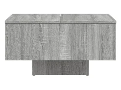 Best vidaxl Mesa de centro 60x60x31,5 cm derivados de madeira cinza sonoma Cinzento