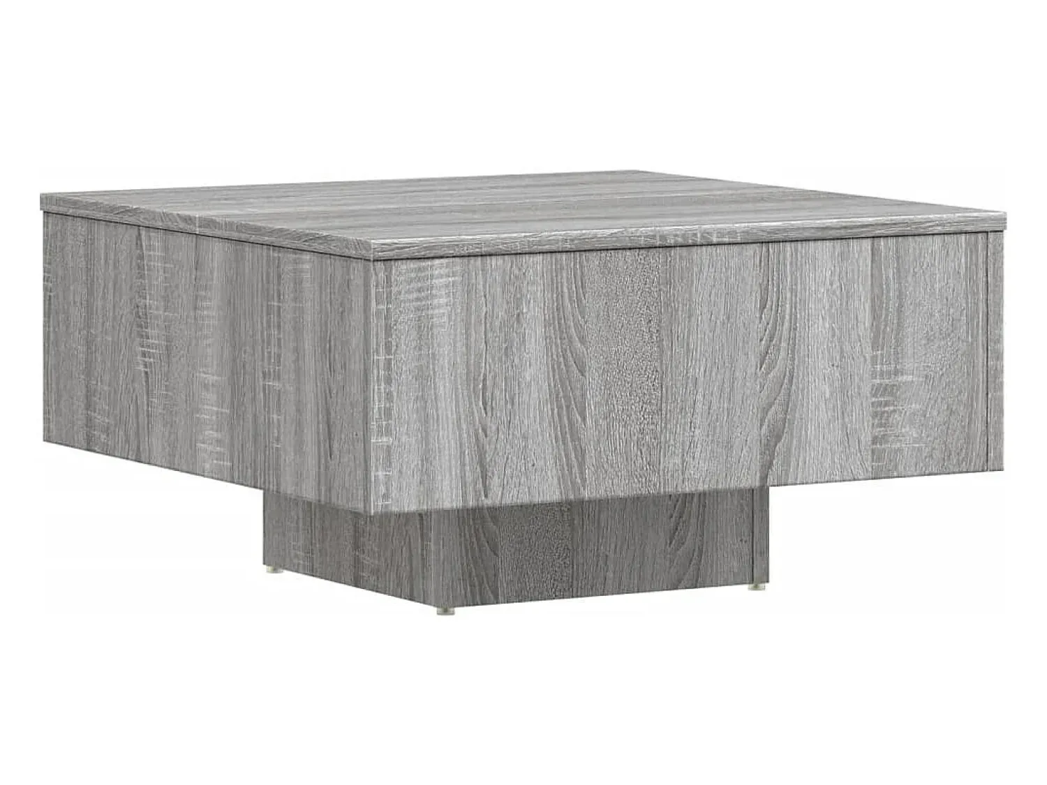Best vidaxl Mesa de centro 60x60x31,5 cm derivados de madeira cinza sonoma Cinzento