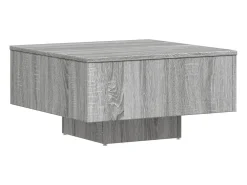 Best vidaxl Mesa de centro 60x60x31,5 cm derivados de madeira cinza sonoma Cinzento