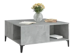 Mesa De Centro|vidaxl Mesa de centro 80x80x36,5 cm derivados madeira cimento Cinzento