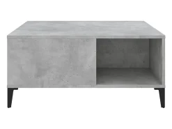 Mesa De Centro|vidaxl Mesa de centro 80x80x36,5 cm derivados madeira cimento Cinzento