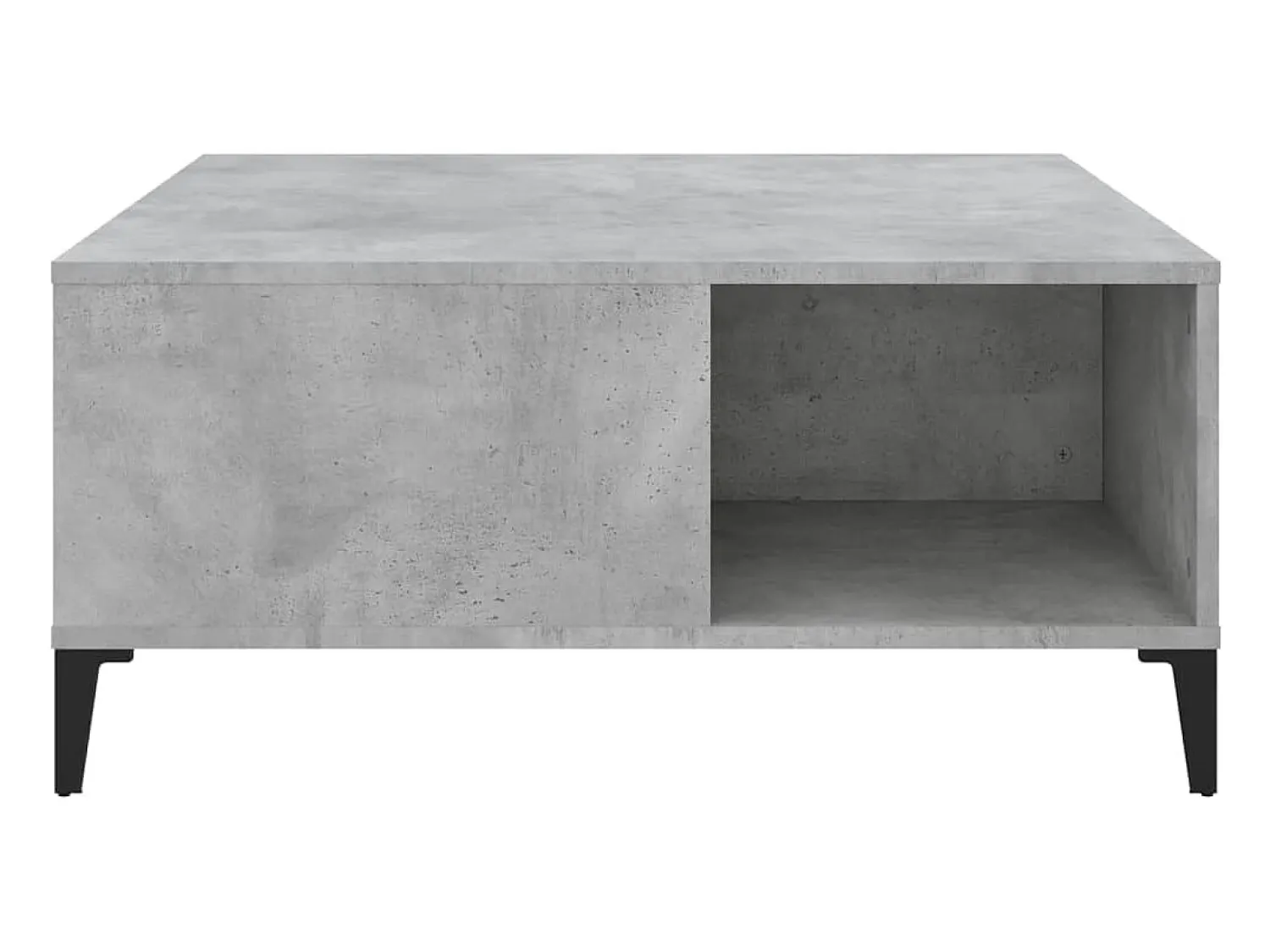 Mesa De Centro|vidaxl Mesa de centro 80x80x36,5 cm derivados madeira cimento Cinzento