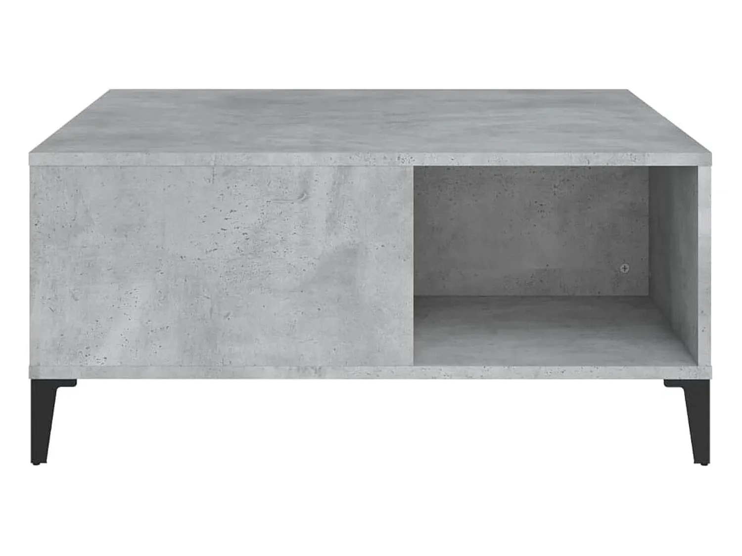 Mesa De Centro|vidaxl Mesa de centro 80x80x36,5 cm derivados madeira cimento Cinzento