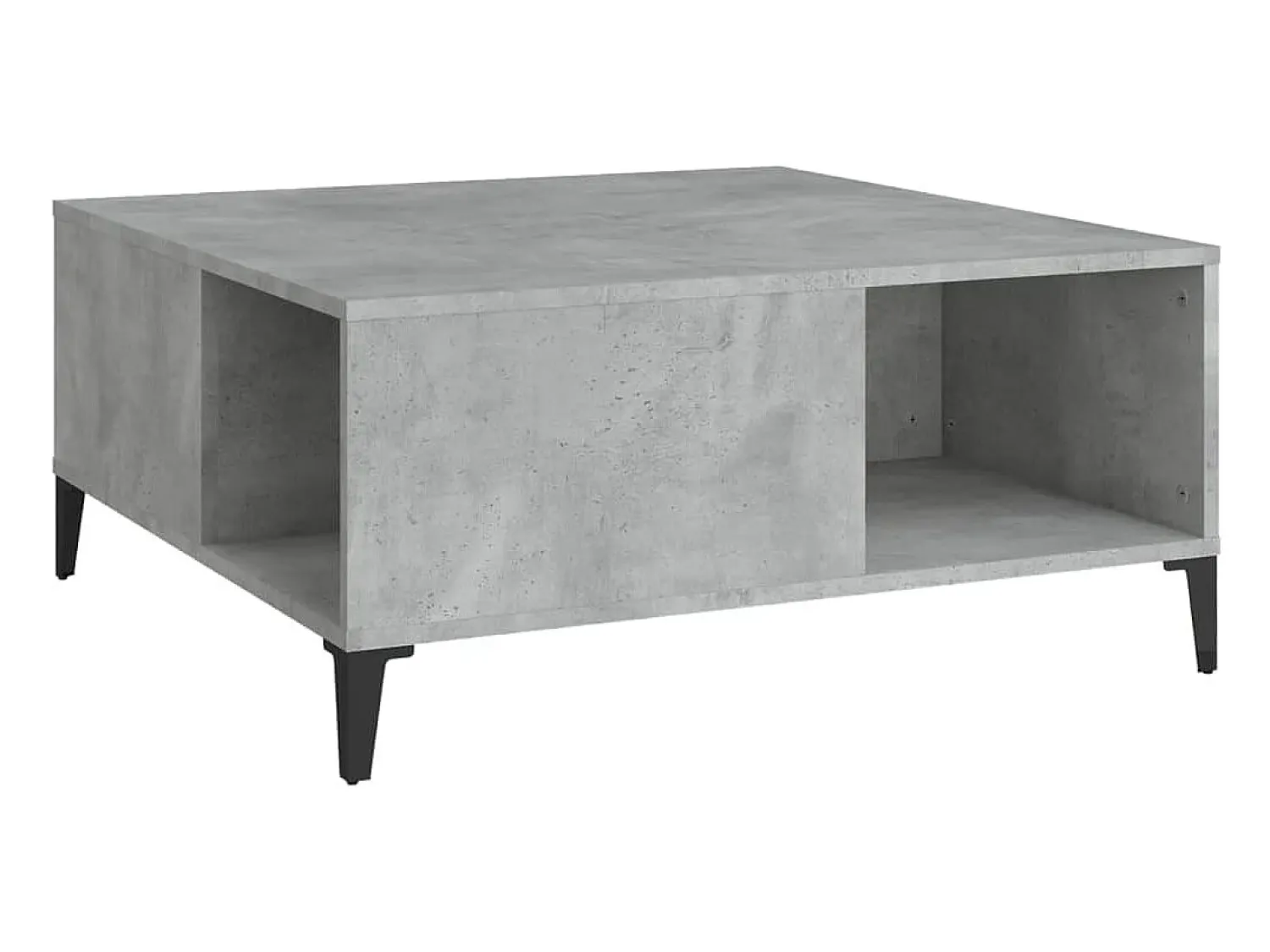 Mesa De Centro|vidaxl Mesa de centro 80x80x36,5 cm derivados madeira cimento Cinzento