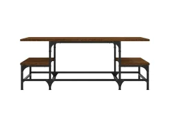 Mesa De Centro| Mesa de centro 100x50,5x40 cm deriv. madeira carvalho PT984022 Castanho