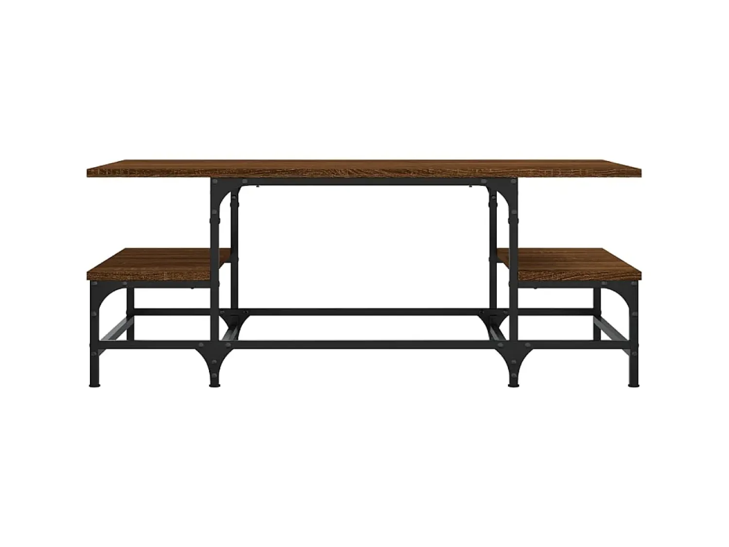 Mesa De Centro| Mesa de centro 100x50,5x40 cm deriv. madeira carvalho PT984022 Castanho