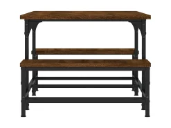 Mesa De Centro| Mesa de centro 100x50,5x40 cm deriv. madeira carvalho PT984022 Castanho