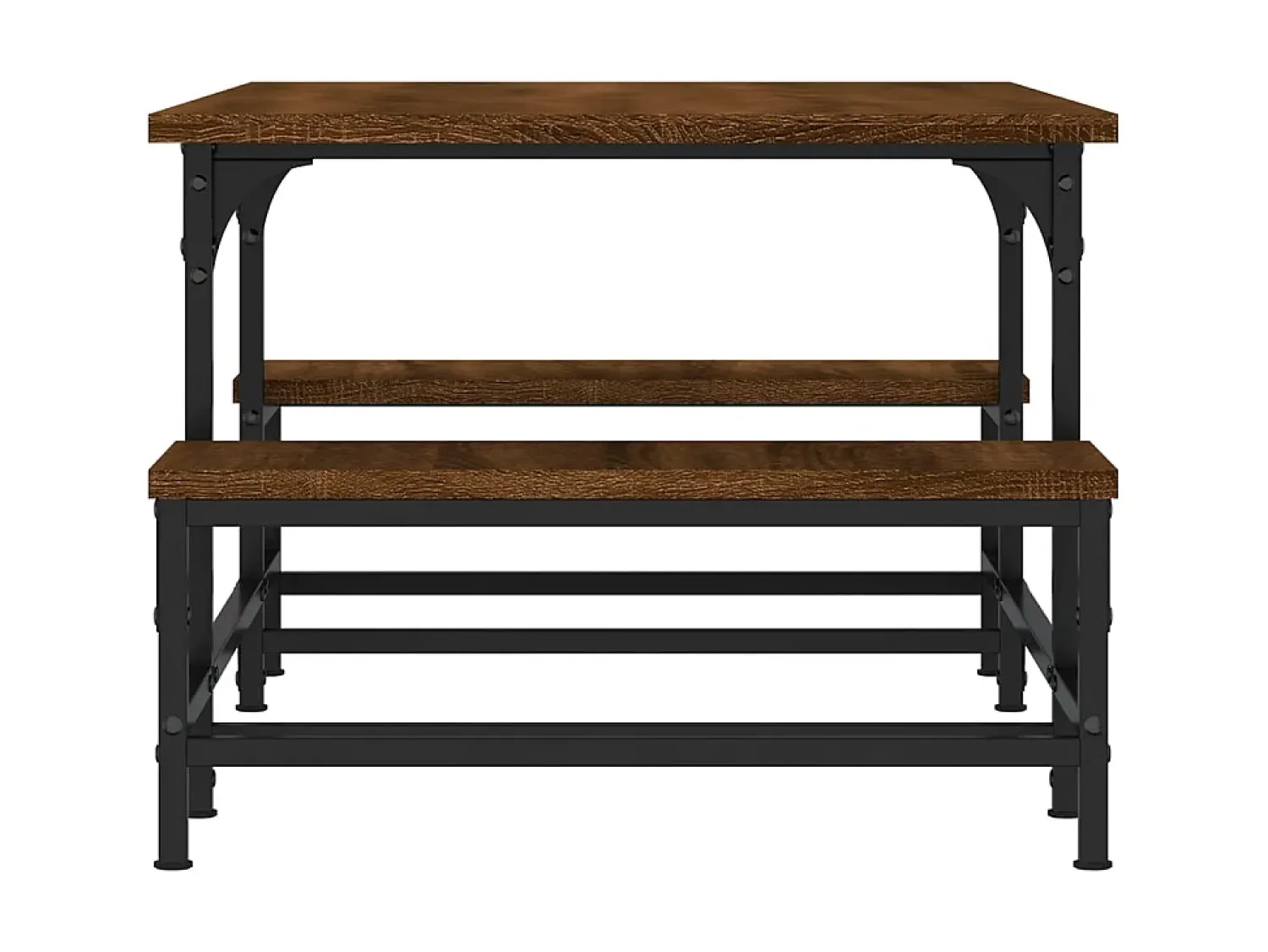 Mesa De Centro| Mesa de centro 100x50,5x40 cm deriv. madeira carvalho PT984022 Castanho