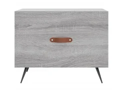 Mesa de centro 50x50x40 cm derivados madeira sonoma cinza PT325857^ Mesa De Centro