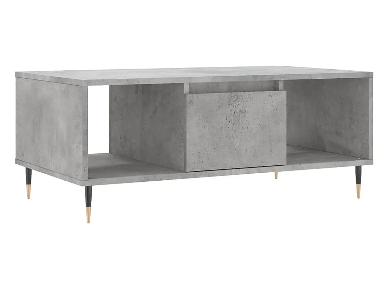 Mesa De Centro* Mesa de centro 90x50x36,5 cm derivados madeira cimento PT452295 Cinzento