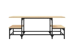 Mesa De Centro* Mesa de centro 100x50,5x40 cm derivados madeira carvalho sonoma PT954234 Castanho