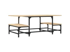 Mesa De Centro* Mesa de centro 100x50,5x40 cm derivados madeira carvalho sonoma PT954234 Castanho