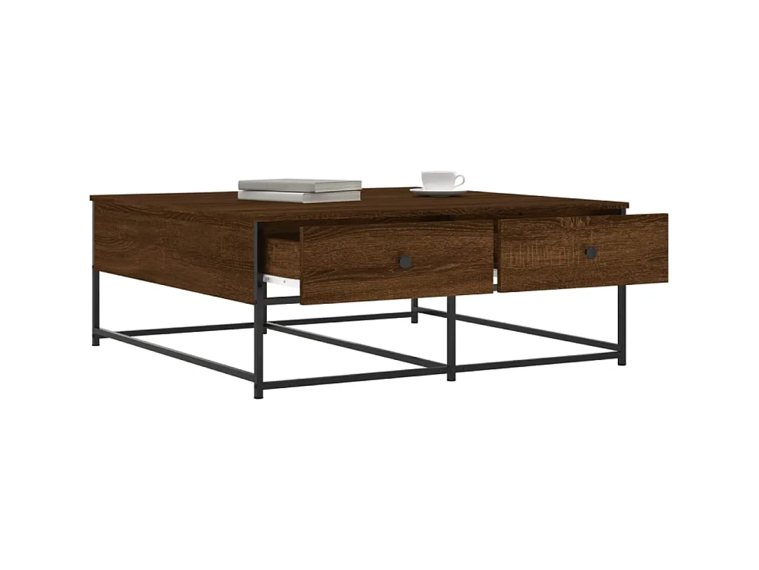 Online Mesa de centro 100x99x40 cm derivados madeira carvalho PT445801 Castanho