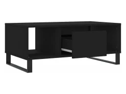 Hot vidaxl Mesa de centro 90x50x36,5 cm derivados de madeira Preto