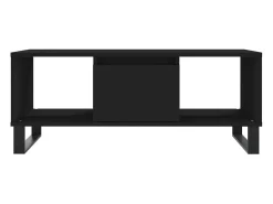 Hot vidaxl Mesa de centro 90x50x36,5 cm derivados de madeira Preto