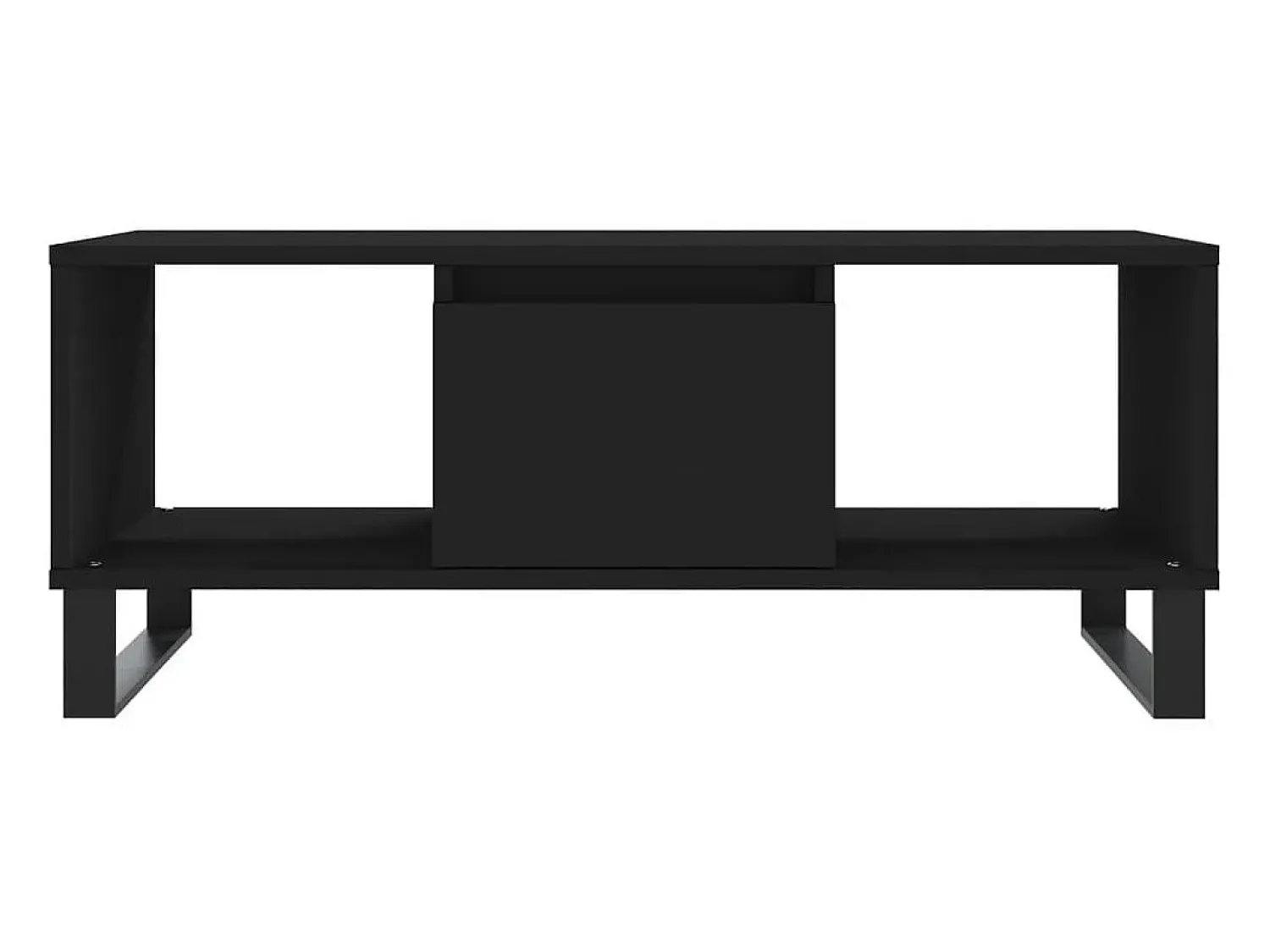 Hot vidaxl Mesa de centro 90x50x36,5 cm derivados de madeira Preto